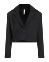 Tensione In Woman Blazer Black Size S Viscose, Nylon, Elastane In Black
