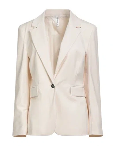 Tensione In Woman Blazer Cream Size S Polyester, Viscose, Elastane In Neutral