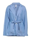 Tensione In Woman Suit Jacket Pastel Blue Size M Cotton In Blue