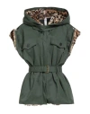 Tensione In Woman Jacket Military Green Size L Cotton, Elastic Fibres, Polyester In Green