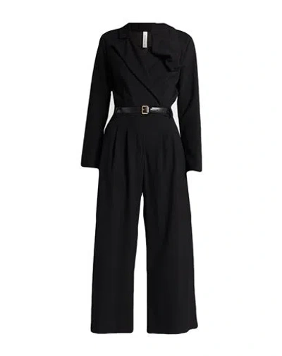 Tensione In Woman Jumpsuit Black Size M Polyester, Viscose, Elastic Fibres