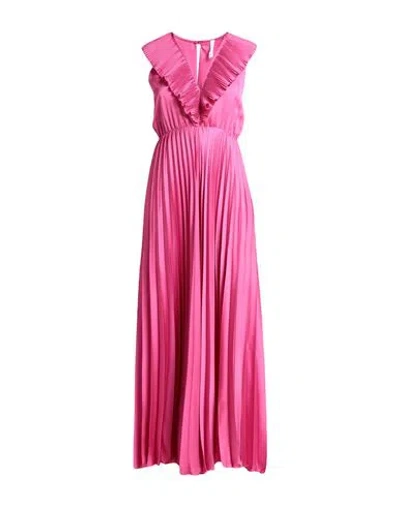 Tensione In Woman Jumpsuit Fuchsia Size M Polyester In Pink