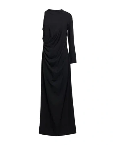 Tensione In Woman Maxi Dress Black Size L Polyester, Elastane