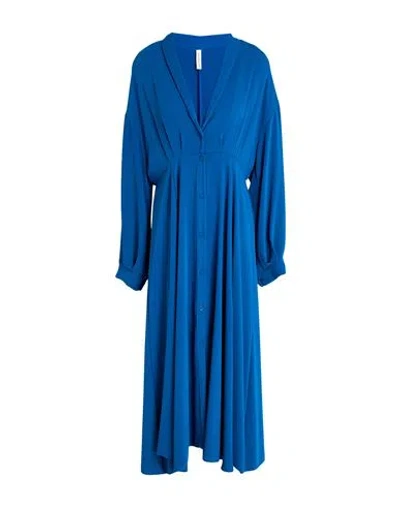 Tensione In Woman Maxi Dress Blue Size M Recycled Polyester, Polyester