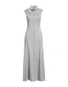 Tensione In Woman Maxi Dress Light Grey Size M Polyester, Viscose, Polyamide In Gray