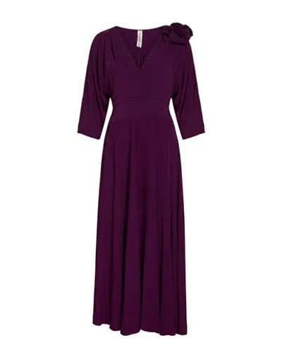 Tensione In Woman Maxi Dress Plum Size S Recycled Polyester, Polyester In Purple