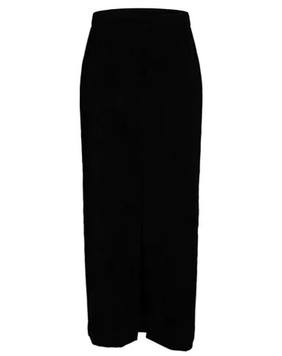 Tensione In Woman Maxi Skirt Charcoal Size S Polyester, Rayon, Elastane In Grey