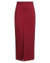 Tensione In Woman Maxi Skirt Garnet Size M Viscose, Nylon, Elastane In Red