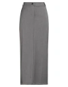 Tensione In Woman Maxi Skirt Grey Size M Polyester, Viscose, Elastane In Gray
