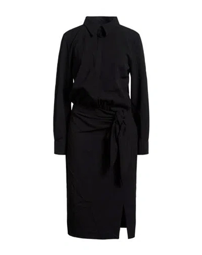 Tensione In Woman Midi Dress Black Size S Polyester, Viscose, Elastic Fibres
