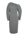 Tensione In Woman Midi Dress Grey Size M Rayon, Nylon, Polyester, Elastane In Gray