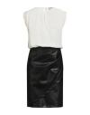 Tensione In Woman Midi Dress Ivory Size M Polyester, Elastane, Polyurethane In White