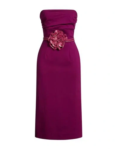 Tensione In Woman Midi Dress Plum Size M Viscose, Nylon, Elastane In Pink