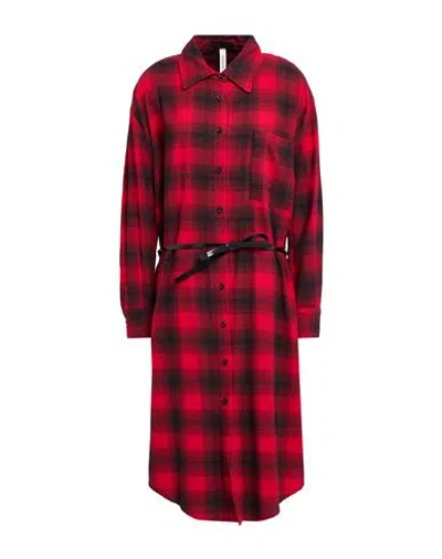 Tensione In Woman Midi Dress Red Size Onesize Cotton, Polyester