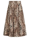 Tensione In Woman Midi Skirt Beige Size M Cotton, Elastane In Multi