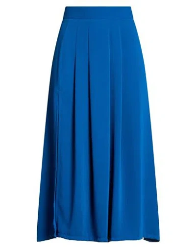 Tensione In Woman Midi Skirt Blue Size M Recycled Polyester, Polyester