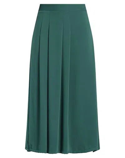 Tensione In Woman Midi Skirt Deep Teal Size M Recycled Polyester, Polyester In Multi