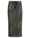 Tensione In Woman Midi Skirt Grey Size M Cotton, Polyester In Gray