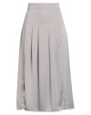 Tensione In Woman Midi Skirt Grey Size M Polyester In Gray