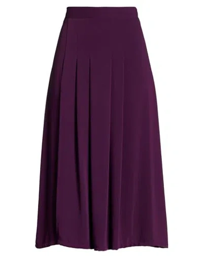 Tensione In Woman Midi Skirt Purple Size M Recycled Polyester, Polyester