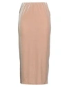 Tensione In Woman Midi Skirt Sand Size M Polyester, Elastane In Neutral
