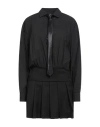 Tensione In Woman Mini Dress Black Size M Polyester, Viscose, Elastane, Cotton In Black