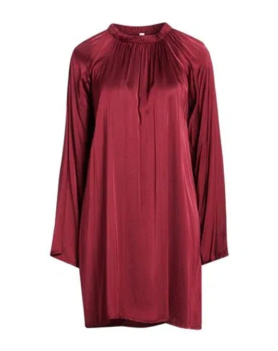 Tensione In Woman Mini Dress Burgundy Size M Viscose, Elastane In Red