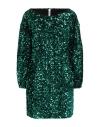 Tensione In Woman Mini Dress Emerald Green Size S Polyester, Elastane