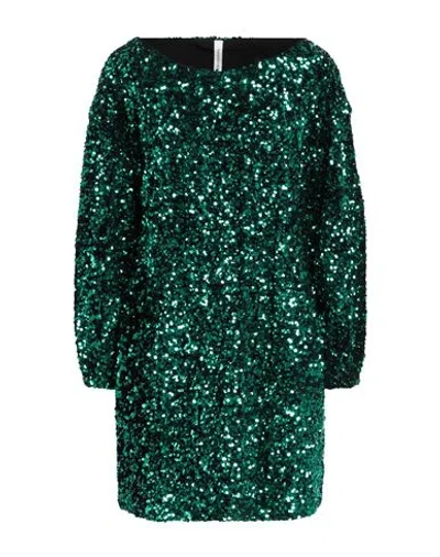Tensione In Woman Mini Dress Emerald Green Size S Polyester, Elastane