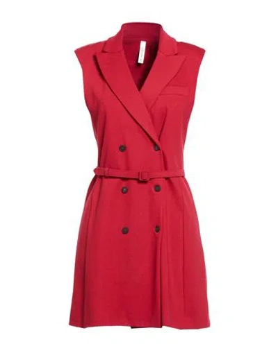 Tensione In Woman Mini Dress Red Size M Rayon, Polyamide, Elastane