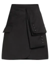 Tensione In Woman Mini Skirt Black Size M Polyester, Viscose, Elastane In Black