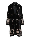 Tensione In Woman Overcoat & Trench Coat Black Size M Polyester, Elastic Fibres In Black