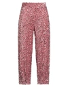 Tensione In Woman Pants Antique Rose Size M Polyester In Multi
