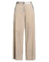 Tensione In Woman Pants Beige Size M Cotton In Brown