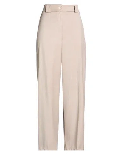 Tensione In Woman Pants Beige Size S Polyester, Viscose, Elastane In Neutral