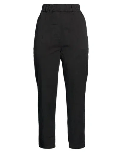 Tensione In Woman Pants Black Size S Cotton, Elastane