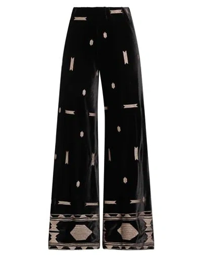 Tensione In Woman Pants Black Size S Polyester, Elastane