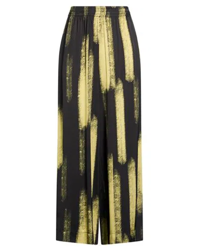 Tensione In Woman Pants Black Size S Viscose In Brown
