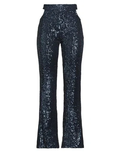 Tensione In Woman Pants Blue Size M Polyester, Elastane