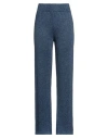 Tensione In Woman Pants Bright Blue Size Onesize Viscose, Metallic Fiber In Brown