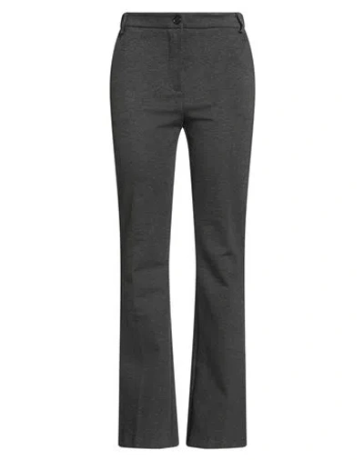 Tensione In Woman Pants Charcoal Size M Viscose, Polyamide, Elastane In Gray