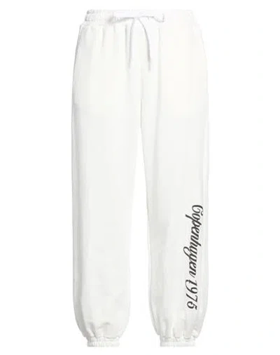 Tensione In Woman Pants Cream Size M Cotton In Multi