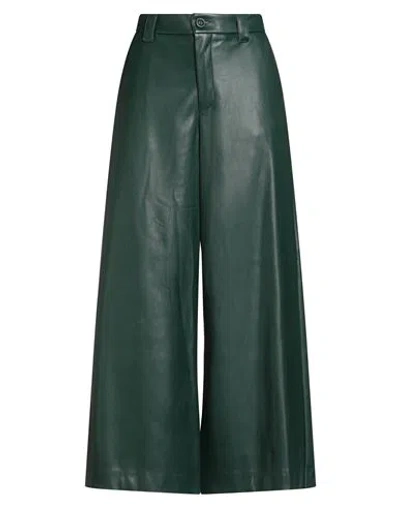 Tensione In Woman Pants Dark Green Size M Polyester