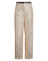 Tensione In Woman Pants Gold Size M Polyester In Gold