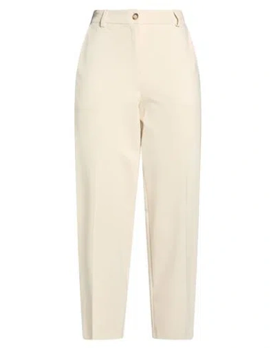 Tensione In Woman Pants Ivory Size Xs Viscose, Polyamide, Elastane In Neutral
