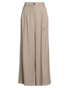 Tensione In Woman Pants Khaki Size L Polyester, Viscose, Elastane In Brown