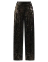 Tensione In Woman Pants Khaki Size M Polyester, Elastane In Black