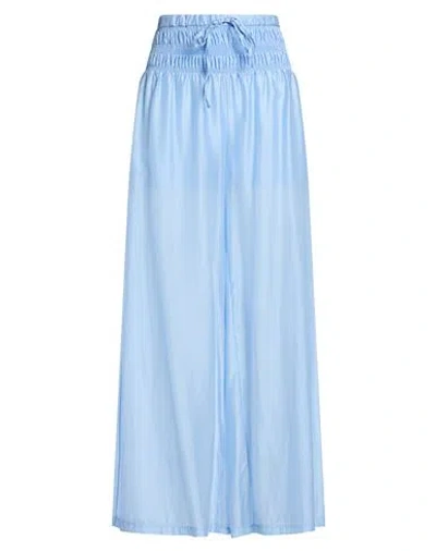 Tensione In Woman Pants Light Blue Size S Lyocell, Polyester