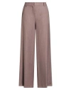 Tensione In Woman Pants Light Brown Size L Polyester, Viscose In Neutral