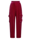Tensione In Woman Pants Magenta Size M Polyester, Elastane In Red